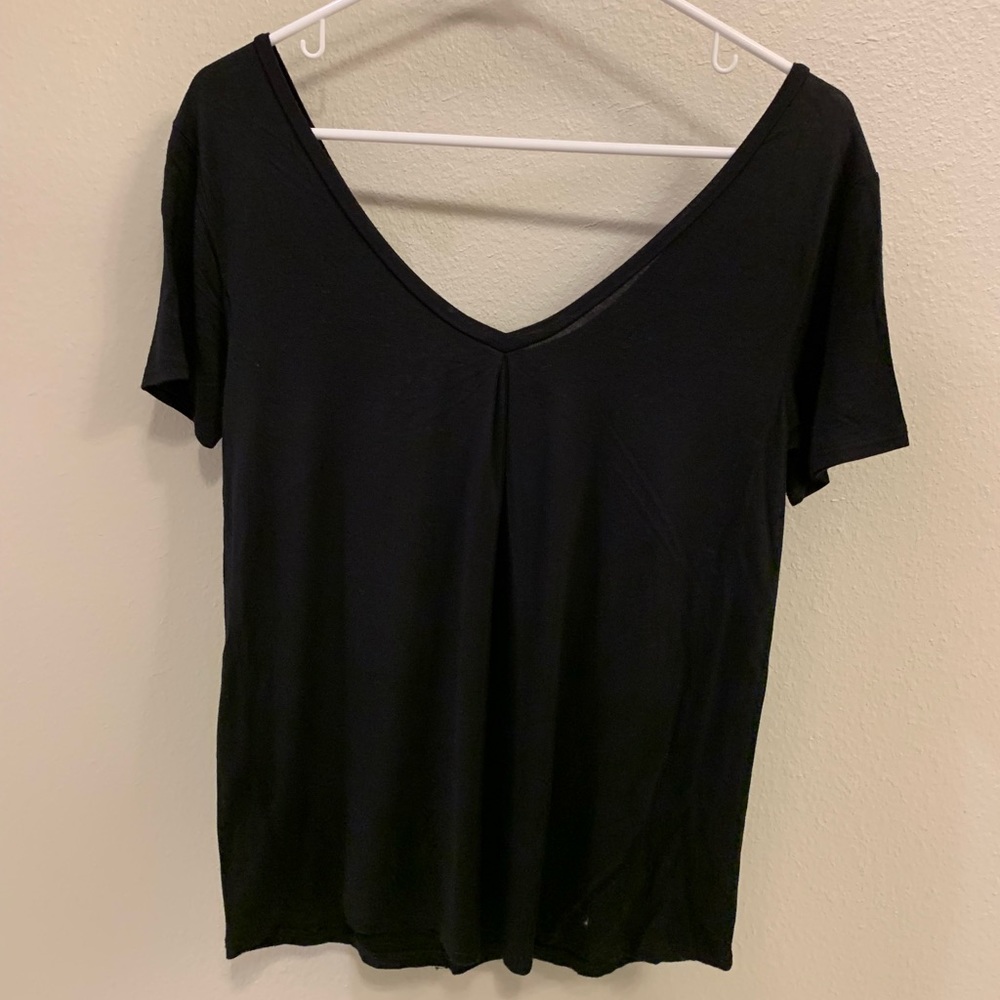 Deep V-neck top